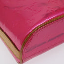 LOUIS VUITTON Monogram Vernis Sullivan Vertical Bag Pink M91259 LV Auth BA2213-14