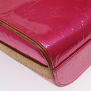 LOUIS VUITTON Monogram Vernis Sullivan Vertical Bag Pink M91259 LV Auth BA2213-16