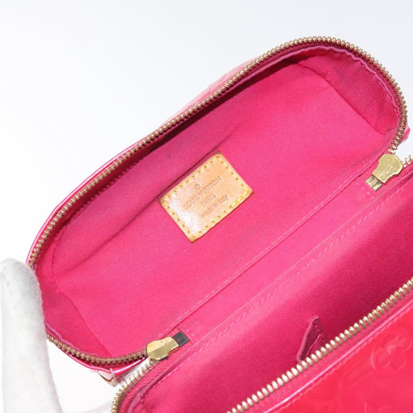 LOUIS VUITTON Monogram Vernis Sullivan Vertical Bag Pink M91259 LV Auth BA2213