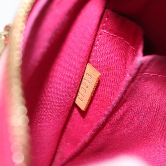 LOUIS VUITTON Monogram Vernis Sullivan Vertical Bag Pink M91259 LV Auth BA2213