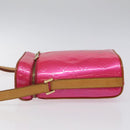 LOUIS VUITTON Monogram Vernis Sullivan Vertical Bag Pink M91259 LV Auth BA2213-4