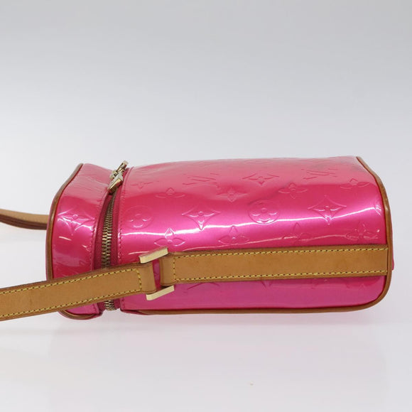LOUIS VUITTON Monogram Vernis Sullivan Vertical Bag Pink M91259 LV Auth BA2213