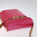 LOUIS VUITTON Monogram Vernis Sullivan Vertical Bag Pink M91259 LV Auth BA2213-6