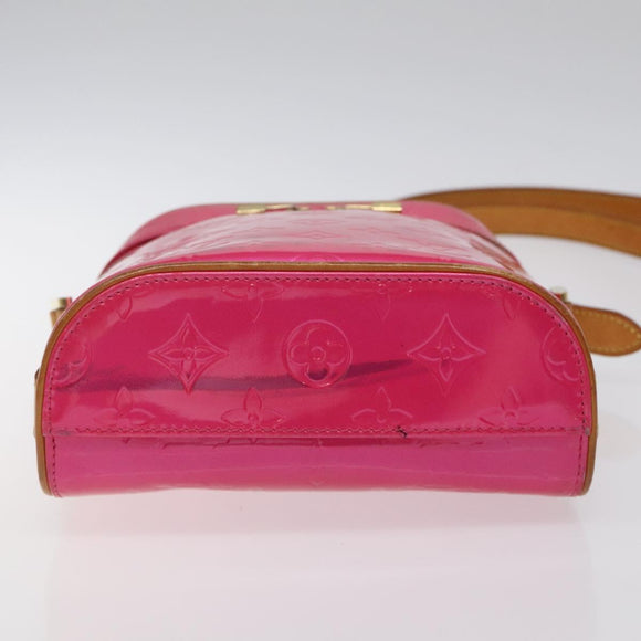 LOUIS VUITTON Monogram Vernis Sullivan Vertical Bag Pink M91259 LV Auth BA2213