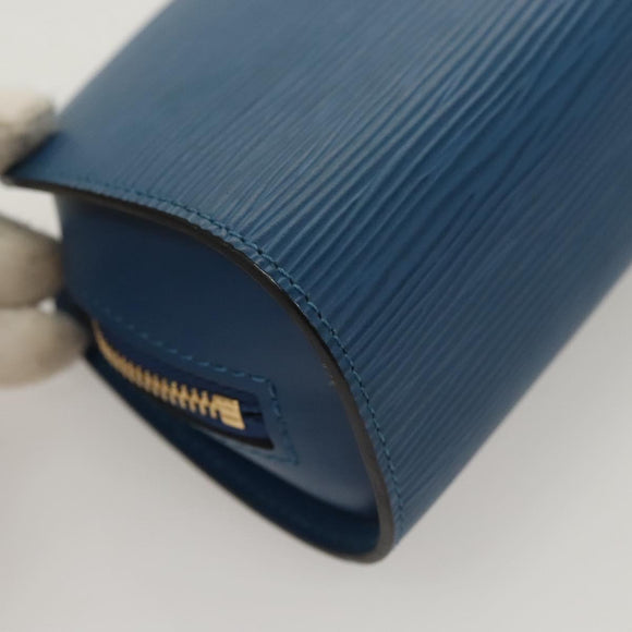 LOUIS VUITTON Epi Dauphine PM Pouch Blue M48445 LV Auth BA2216