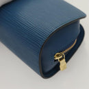LOUIS VUITTON Epi Dauphine PM Pouch Blue M48445 LV Auth BA2216-16