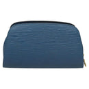 LOUIS VUITTON Epi Dauphine PM Pouch Blue M48445 LV Auth BA2216-2