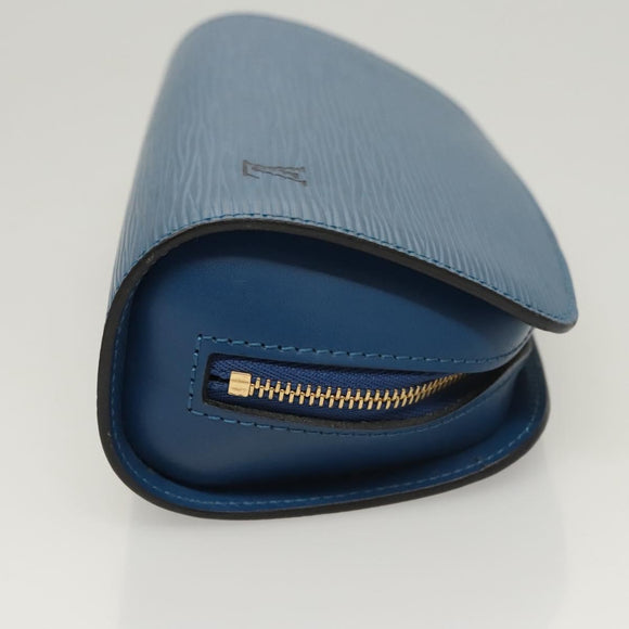 LOUIS VUITTON Epi Dauphine PM Pouch Blue M48445 LV Auth BA2216