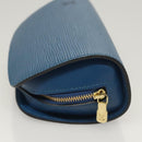 LOUIS VUITTON Epi Dauphine PM Pouch Blue M48445 LV Auth BA2216-4
