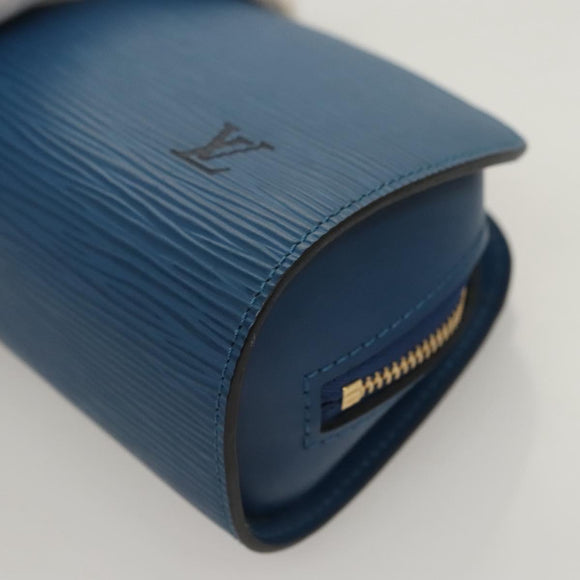 LOUIS VUITTON Epi Dauphine PM Pouch Blue M48445 LV Auth BA2216