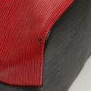 LOUIS VUITTON Epi Petit Noe Shoulder Bag Bicolor Black Red M44017 Auth BA2220-9