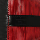 LOUIS VUITTON Epi Petit Noe Shoulder Bag Bicolor Black Red M44017 Auth BA2220-17