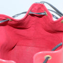 LOUIS VUITTON Epi Petit Noe Shoulder Bag Bicolor Black Red M44017 Auth BA2220-19