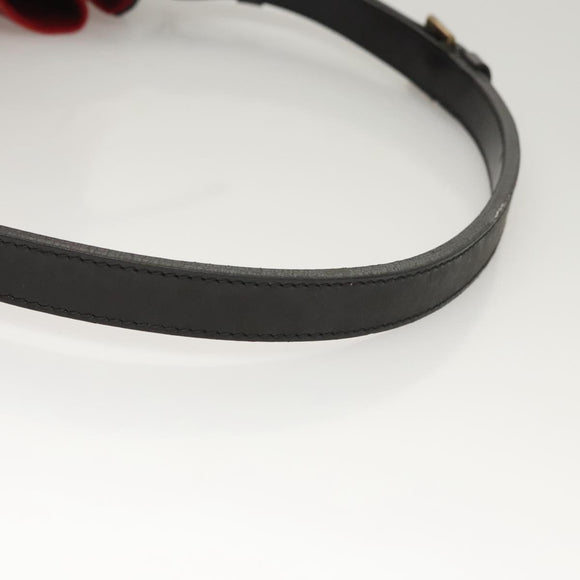 LOUIS VUITTON Epi Petit Noe Shoulder Bag Bicolor Black Red M44017 Auth BA2220