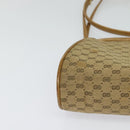 GUCCI Micro GG Supreme Shoulder Bag PVC Beige Gold 001 261 1053 Auth BA2223-14