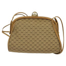 GUCCI Micro GG Supreme Shoulder Bag PVC Beige Gold 001 261 1053 Auth BA2223-2