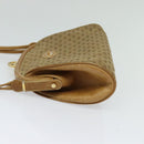 GUCCI Micro GG Supreme Shoulder Bag PVC Beige Gold 001 261 1053 Auth BA2223-3