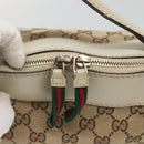 GUCCI GG Canvas Web Sherry Line Hand Bag 2way Beige Gold 269894 Auth BA2226-10