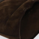 Salvatore Ferragamo Hand Bag Suede Brown Gold Auth BA2232-16