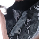 Salvatore Ferragamo Hand Bag Suede Brown Gold Auth BA2232-9