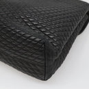 BALLY Hand Bag Leather Black Gold Auth BA2236-15