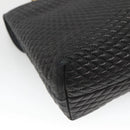 BALLY Hand Bag Leather Black Gold Auth BA2236-16