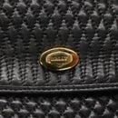 BALLY Hand Bag Leather Black Gold Auth BA2236-17