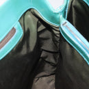 BVLGARI Hand Bag Canvas Gray Silver Auth BA2240-18