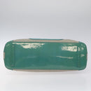 BVLGARI Hand Bag Canvas Gray Silver Auth BA2240-5