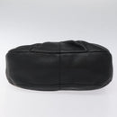 Salvatore Ferragamo Shoulder Bag Leather Black Gold Auth BA2245-5