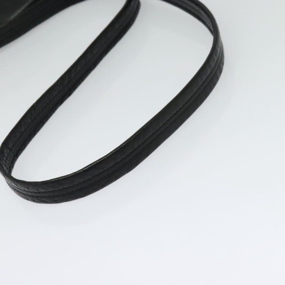 Chloe Shoulder Bag Leather Black Auth BA2248