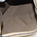 Chloe Harley Hand Bag Canvas Leather Beige Black gold Auth BA2249-11