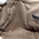 Chloe Harley Hand Bag Canvas Leather Beige Black gold Auth BA2249-19