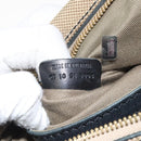 Chloe Harley Hand Bag Canvas Leather Beige Black gold Auth BA2249-12