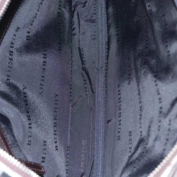 BURBERRY Nova Check Clutch Bag Nylon Beige Auth BA224AV