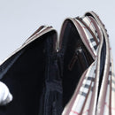 BURBERRY Nova Check Clutch Bag Nylon Beige Auth BA224AV-19