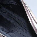 BURBERRY Nova Check Clutch Bag Nylon Beige Auth BA224AV-20