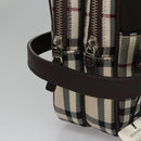 BURBERRY Nova Check Clutch Bag Nylon Beige Auth BA224AV-7