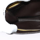 Christian Dior Shoulder Bag Leather Brown Gold Auth BA2252-19