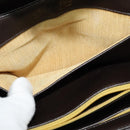 Christian Dior Shoulder Bag Leather Brown Gold Auth BA2252-21