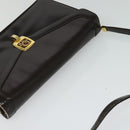 Christian Dior Shoulder Bag Leather Brown Gold Auth BA2252-6