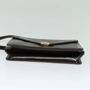 Christian Dior Shoulder Bag Leather Brown Gold Auth BA2252-9