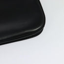 BALLY Shoulder Bag Leather Black Gold Auth BA2261-16