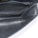 BALLY Shoulder Bag Leather Black Gold Auth BA2261-19