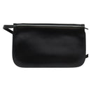 BALLY Shoulder Bag Leather Black Gold Auth BA2261-2