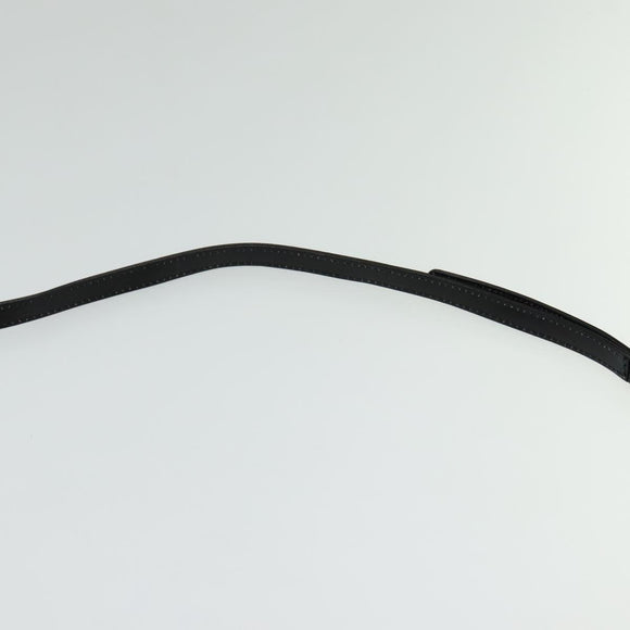 BALLY Shoulder Bag Leather Black Gold Auth BA2261