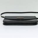 BALLY Shoulder Bag Leather Black Gold Auth BA2261-5