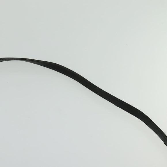 BALLY Hand Bag Leather 2way Black Gold Auth BA2262