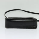 BALLY Hand Bag Leather 2way Black Gold Auth BA2262-5