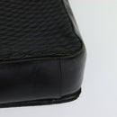 BALLY Hand Bag Leather 2way Black Gold Auth BA2262-17